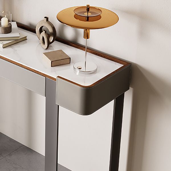 14 inch Wide Hall Console Tables Half Moon Glam Sofa Console Table