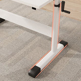 Descripción de la oficina en el hogar de altura ajustable escritorio de gestión de cables de base de T en forma de TRIMINACIÓN