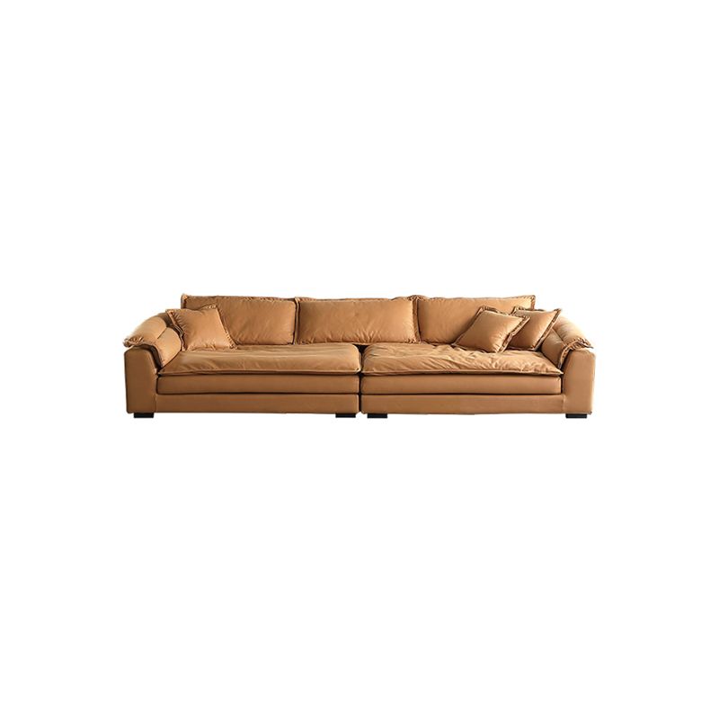 Faux Leather Modern Cushions Sofa 30.7" H Pillow Top Arm Sofa & Chaise Clearhalo 'furn' 'furn_sectionals' 'Furniture' 'furniture_sectionals' 'Living Room Furniture' 'Sectionals' 1200x1200_369d0bee-36de-482f-b2a6-23fa1ca7d3c5