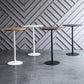 Industrial Wood Bar Dining Table Round Indoor Bistro Table with Single Pedestal Clearhalo 'Bar Furniture' 'Bar Tables' 'bar_tables' 'Furniture' 'furniture_bar_tables' 'Kitchen & Dining Furniture' 'kitchen&dining_furn' 'kitchen' 1200x1200_369e06f8-9a60-4ea1-be68-b8ca8dbeac84