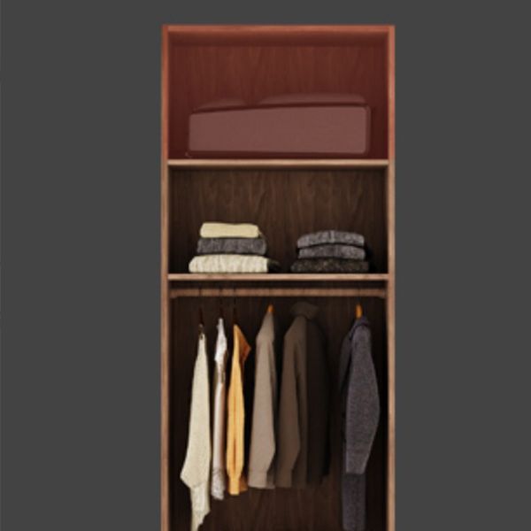 Hinged Storage Cabinet Modern Wardrobe Armoire with Garment Rod Clearhalo 'Armoires & Wardrobes' 'armoires_wardrobes' 'Bedroom Furniture' 'furn' 'furn_armoires_wardrobes' 'Furniture' 1200x1200_369eb1a8-e3a0-4999-aee9-00cf83ed5c01