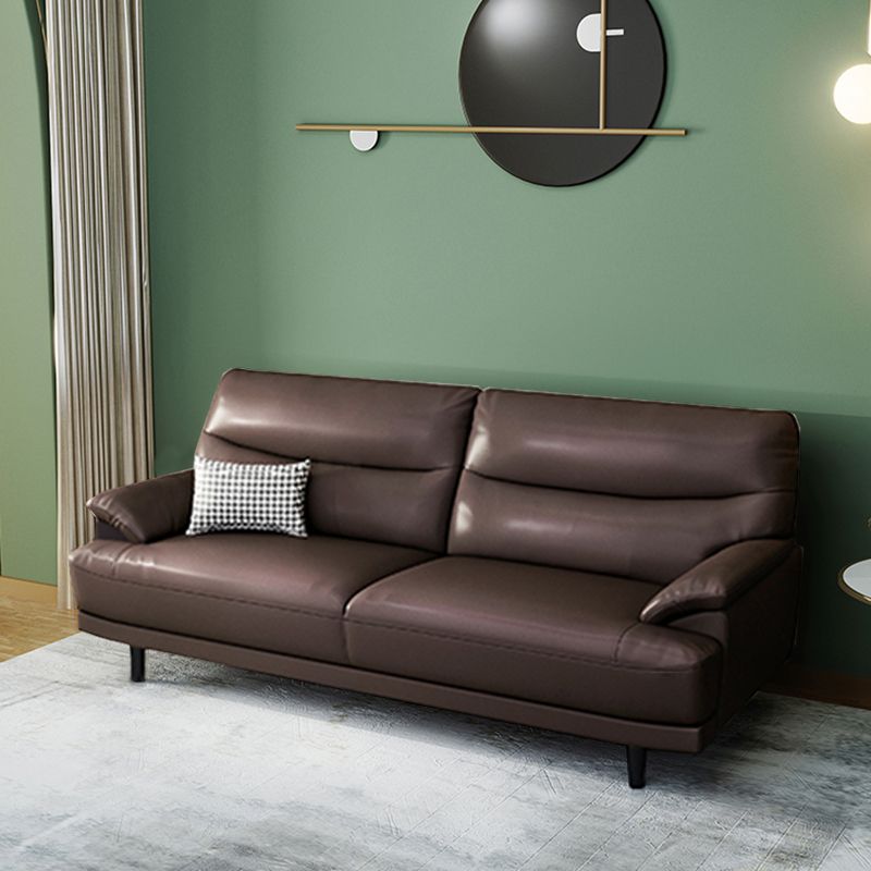 Vlekbestendig lederen kussen bovenste arm koekje back settee bank