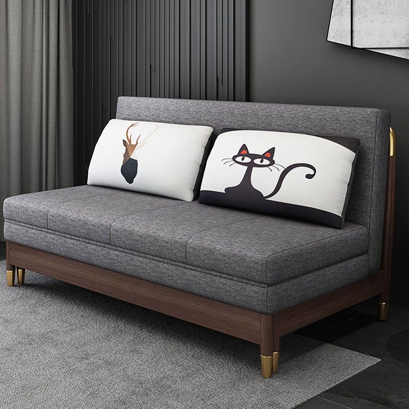 Contemporary Cotton Blend Sleeper Sofa Wood Frame Armless Sofa Bed Clearhalo 'furn' 'furn_futons' 'Furniture' 'Futons & Daybeds' 'Futons' 'Living Room Furniture' 1200x1200_36a0404b-498d-47e6-adb6-e5168cc6af4a