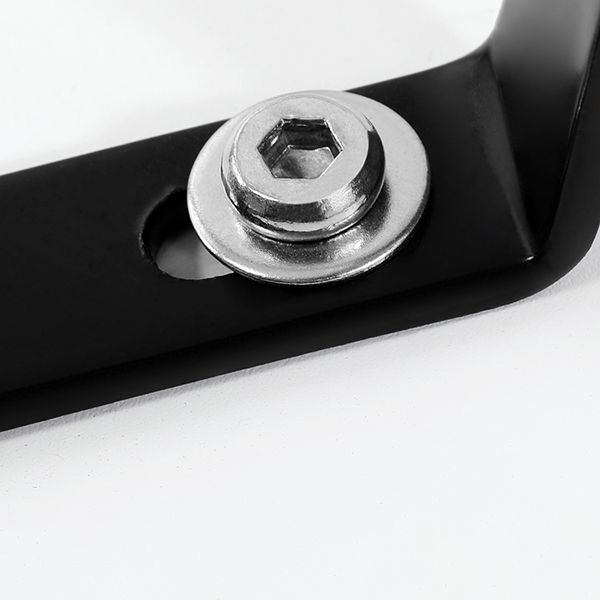 Wit en zwart moderne ronde eettafel met 4 massief houten voet