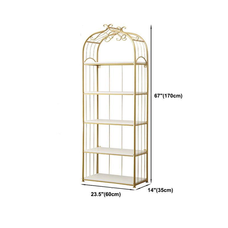 Metal Bookshelf Modern Etagere Bookcase Storage and Display Shelves Clearhalo 'Bookcases' 'furn' 'furn_bookcases' 'Furniture' 'Office Furniture' 1200x1200_36a19a30-7ac4-4b5c-8d46-2bf1785ed0a2