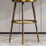 Contemporary Metal Bar Stool Footrest Counter Stool for Restaurant