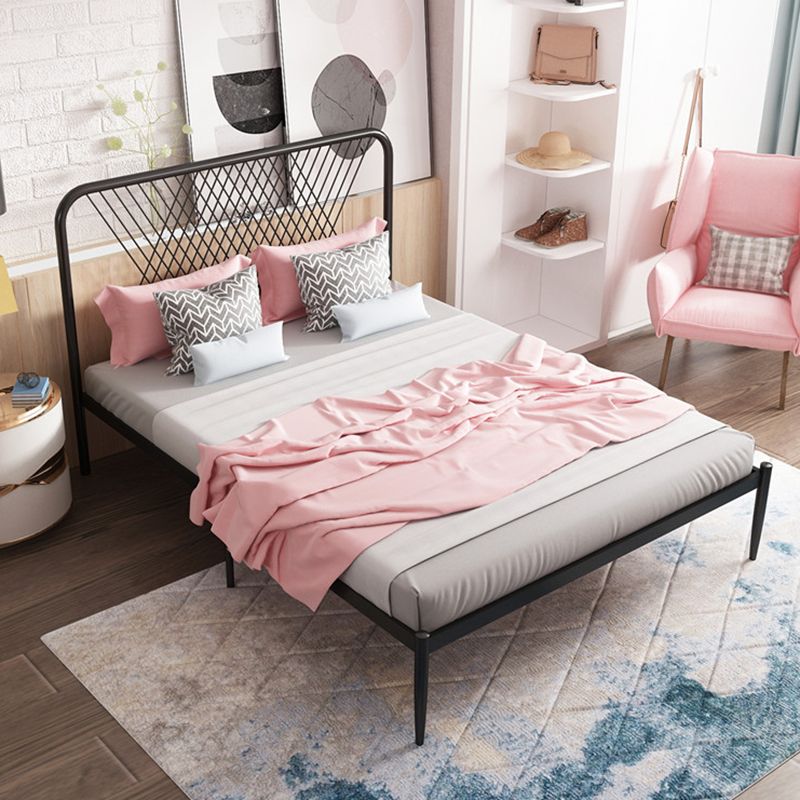 Minimalistisch ijzeren open frame bed luxueus metalen prinsesbed frame