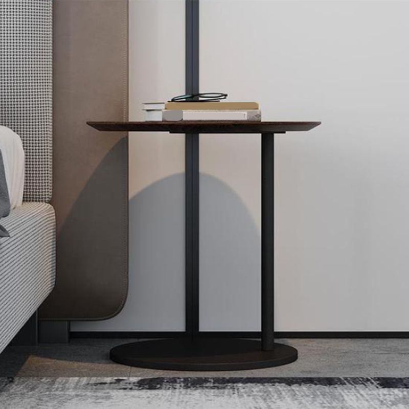 Modern Round Stone Pedestal Sofa Side Accent Table - Dia 19.69" Clearhalo 'Coffee & Accent Tables' 'End & Side Tables' 'end_side_tables' 'furn' 'furn_end_side_tables' 'Furniture' 'Living Room Furniture' 1200x1200_36a453c1-f259-4efe-9600-9f60deaff4fc