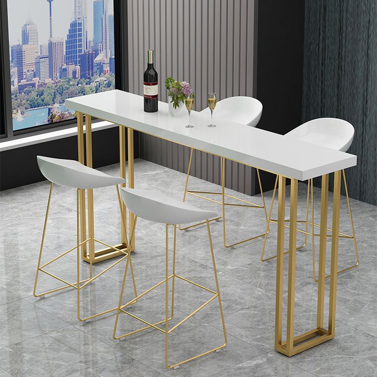 Rectangle Bistro Bar Height Cocktail Table Sled Pub Height Dining Table Clearhalo 'Bar Furniture' 'Bar Tables' 'bar_tables' 'furn' 'furn_bar_tables' 'Furniture' 'Kitchen & Dining Furniture' 1200x1200_36a4a945-2b85-498f-a97b-1f55faf81073