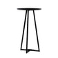 Mesa de comedor con barra superior de madera redonda de estilo contemporáneo para uso doméstico