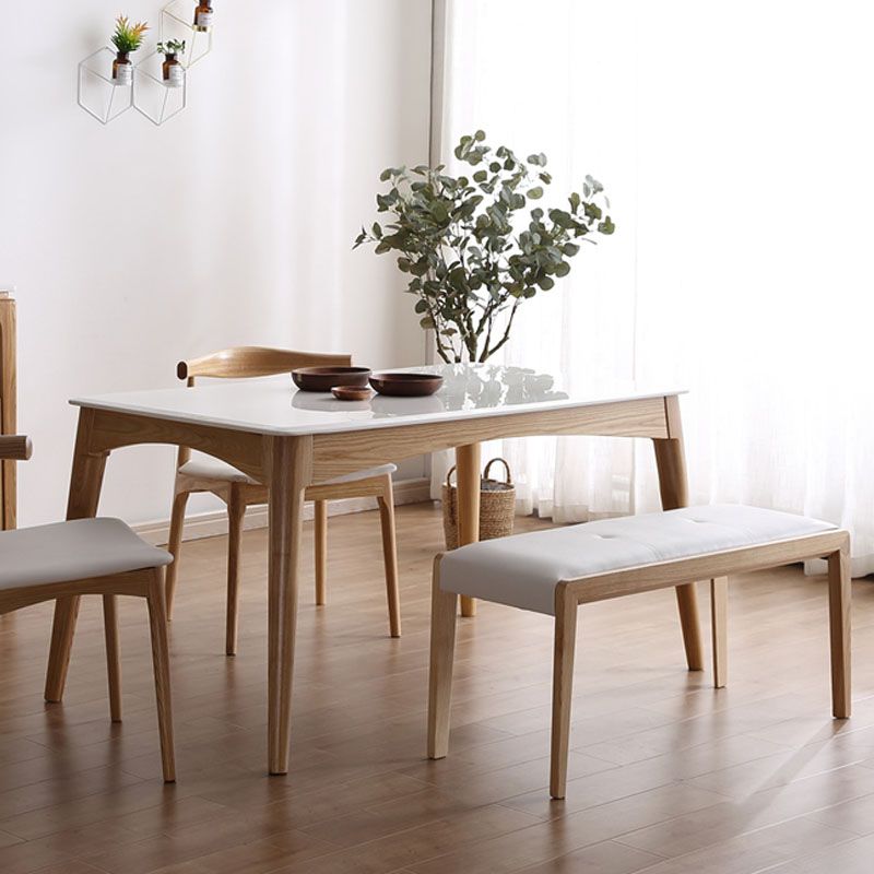 Contemporary Solid Wood Home Bench 18.8" Height Seating Bench with Legs Clearhalo 'Benches' 'Chairs & Seating' 'furn' 'furn_benches' 'Furniture' 'Living Room Furniture' 1200x1200_36a65778-efea-46c9-8ce1-94a4843eefb5