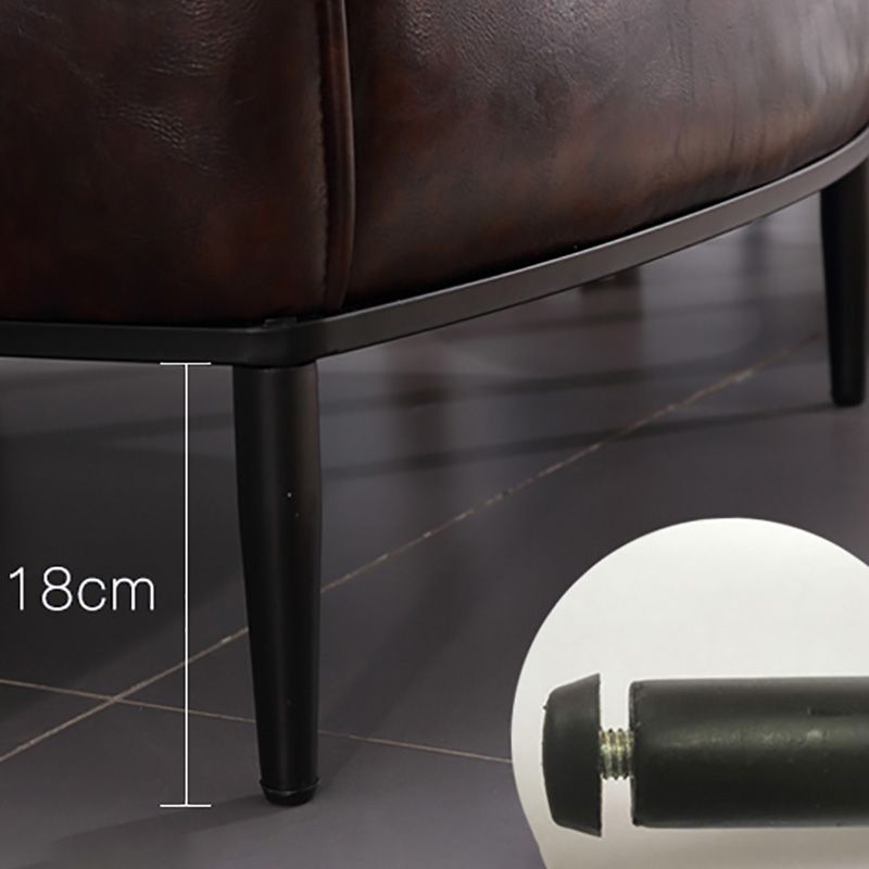 Modern Accent Armchair Contemporary Tufted Cushions Barrel Chair Clearhalo 'Accent Chairs' 'accent_chairs' 'Chairs & Seating' 'furn' 'furn_accent_chairs' 'Furniture' 'Living Room Furniture' 1200x1200_36a67099-adbc-4928-9d2f-35dc0b79b58e