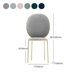 Glam Style Dining Chair Upholstered King Louis Back Dining Chair for Home Clearhalo 'Dining Chairs' 'Dining Tables & Seating' 'dining_chair' 'furn' 'furn_dining_chair' 'Furniture' 'furniture_dining_chair' 'Kitchen & Dining Furniture' 1200x1200_36a68755-8319-46ba-a855-8974c8e638ba