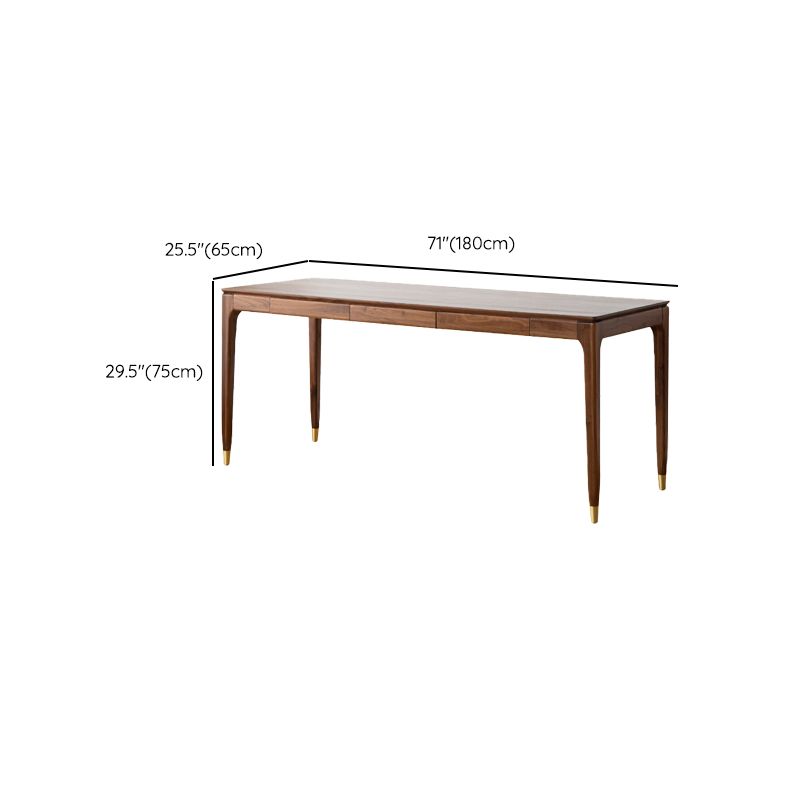 Contemporary Solid Wood Writing Desk Living Room Rectangular Office Desk Clearhalo 'furn' 'furn_office_desk' 'Furniture' 'Office Desks' 'Office Furniture' 'office_desk' 1200x1200_36a7183d-924a-43e3-946b-5e0ea50d5601