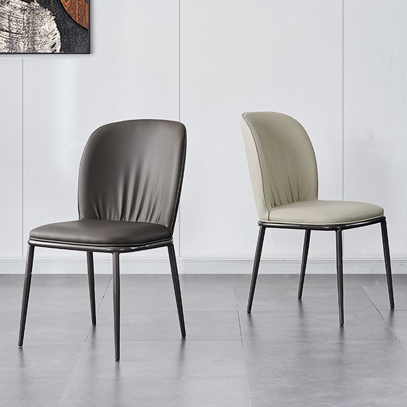 Moderne stijl stoelen armloze stoel voor keuken met metalen benen