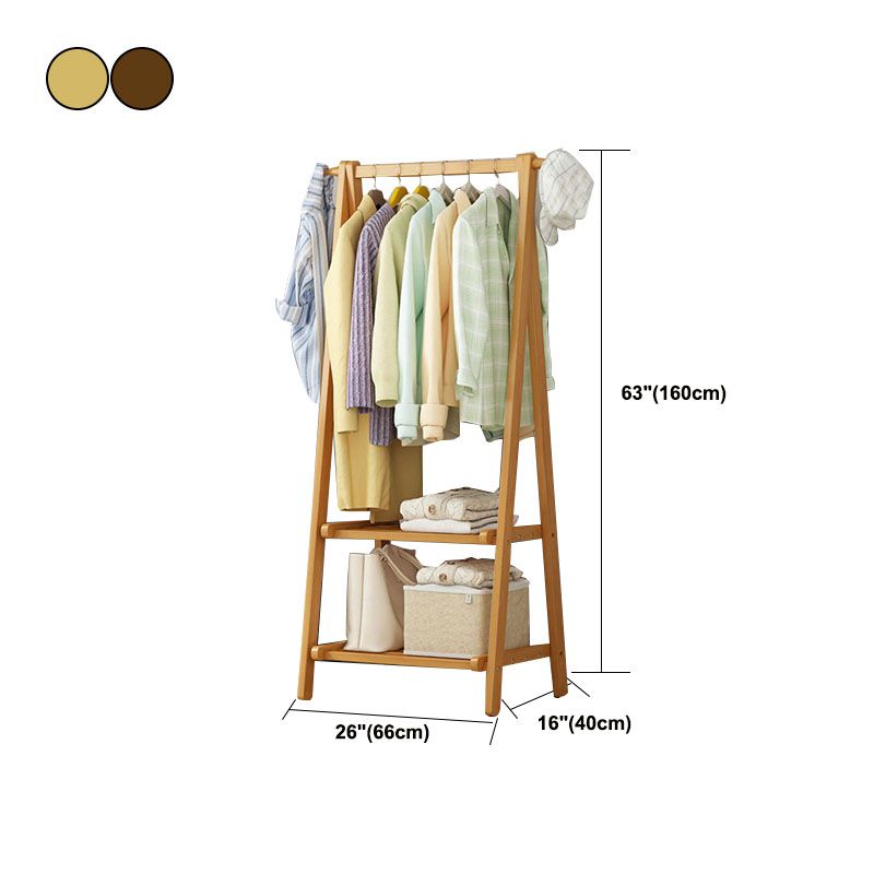 Appuntamento scandinavo per appendiabiti in legno di stoccaggio senza piedi.