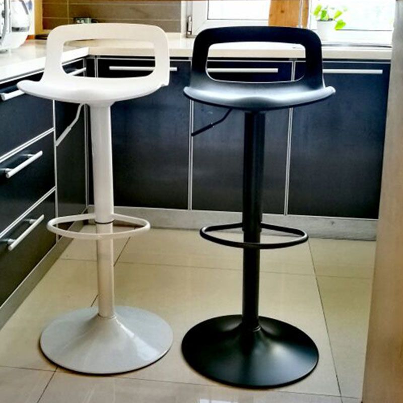 Industrial Style Bar-stool Metal Leg PP Seat with Low Back for Kitchen Bar Clearhalo 'Bar Furniture' 'Bar Stools' 'bar_stools' 'furn' 'furn_bar_stools' 'furniture_bar_stools' 'Kitchen & Dining Furniture' 'kitchen&dining_furn' 'kitchen' 'kitchen_furn' Furniture' 1200x1200_36a96470-7220-428e-aa70-b3941197b750