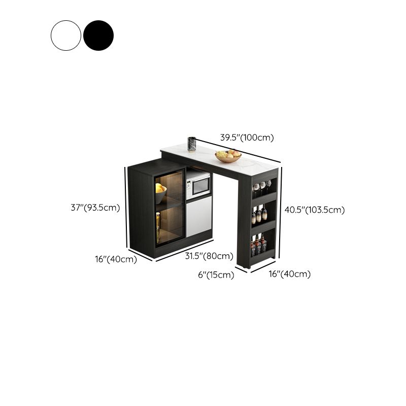 Modem & Contemporary Rectangle Wood Bar Height Pub Table for Living Room Clearhalo 'Bar Furniture' 'Bar Tables' 'bar_tables' 'furn' 'furn_bar_tables' 'Furniture' 'Kitchen & Dining Furniture' 1200x1200_36aa39f7-925c-4442-8ddc-f7545d2aa190