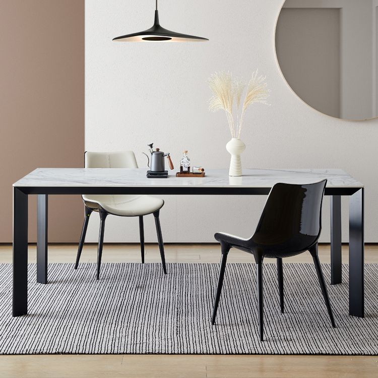 1/3/4/5/7 Pcs Metal Modern Dining Room Set with Rectangle Table and Chairs Dining Set Clearhalo 'Dining Room Sets' 'Dining Tables & Seating' 'dining_room_set' 'furn' 'furn_dining_room_set' 'Furniture' 'furniture_dining_room_set' 'Kitchen & Dining Furniture' 'kitchen&dining_furn' 'kitchen' 1200x1200_36aa7369-5817-417e-9929-453ad92b4a36