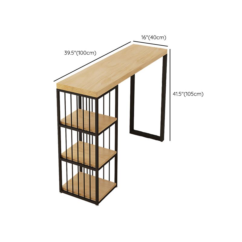 Juego de mesa de bar rectangular moderno, juego de mesa de bar de madera maciza de 1/2/3 piezas