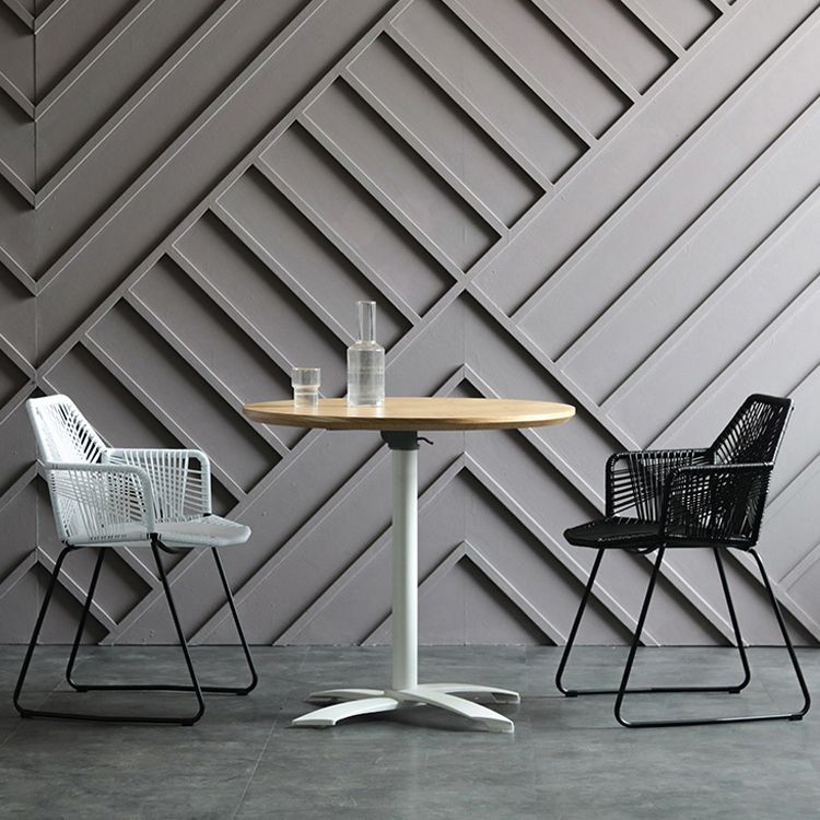 Industrial Design Open Back Dining Side Chairs Rattan Patio Dining Side Chair Clearhalo ' kitchen&dining_furn' 'Dining Chairs' 'Dining Tables & Seating' 'dining_chair' 'furn' 'furn_dining_chair' 'Furniture' 'furniture_dining_chair' 'Kitchen & Dining Furniture' 'kitchen' 1200x1200_36ac9b30-e8e8-47d4-bcb3-88602914f28c