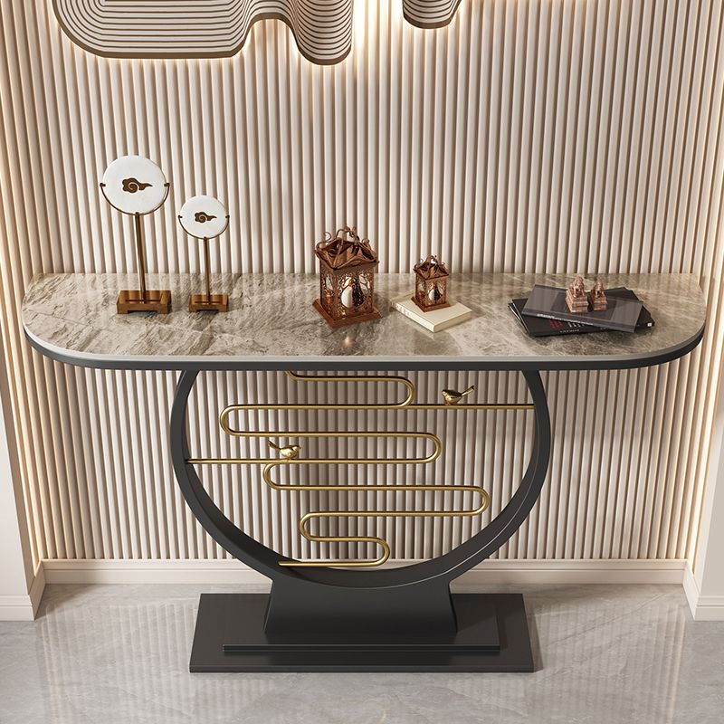 Tavolo console contemporanea a forma di luna