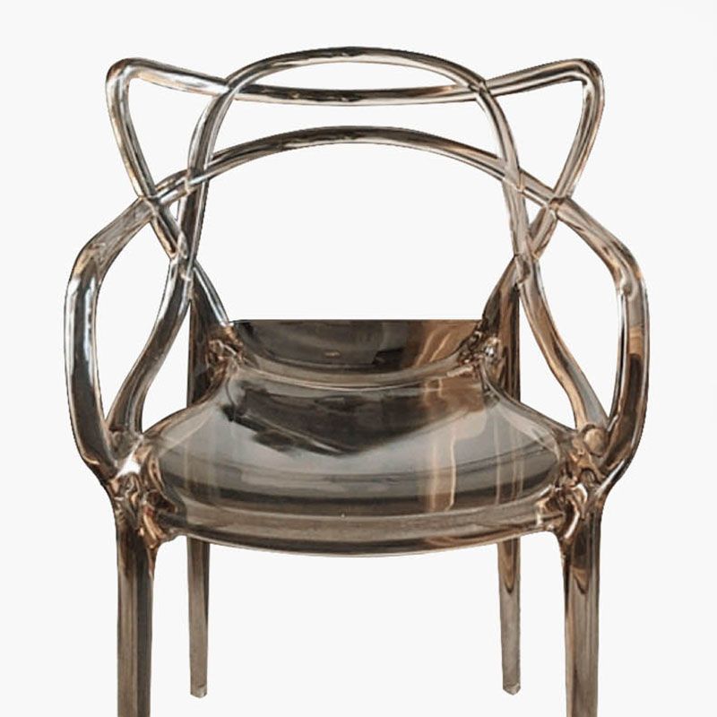 Scandinavian Design Open Back Arm Dining Chairs Plastic Side Chair Clearhalo 'Dining Chairs' 'Dining Tables & Seating' 'dining_chair' 'furn' 'furn_dining_chair' 'Furniture' 'furniture_dining_chair' 'Kitchen & Dining Furniture' 1200x1200_36b1755d-5d85-4298-9b5e-ba976f93a7e5