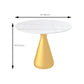 Glam Sintered Stone Dining Table Metal Dinette Table for Home Use Clearhalo 'Dining Tables & Seating' 'Dining Tables' 'dining_table' 'furn' 'furn_dining_table' 'Furniture' 'Kitchen & Dining Furniture' 1200x1200_36b2540f-f89e-4a05-a721-135147e8ea04