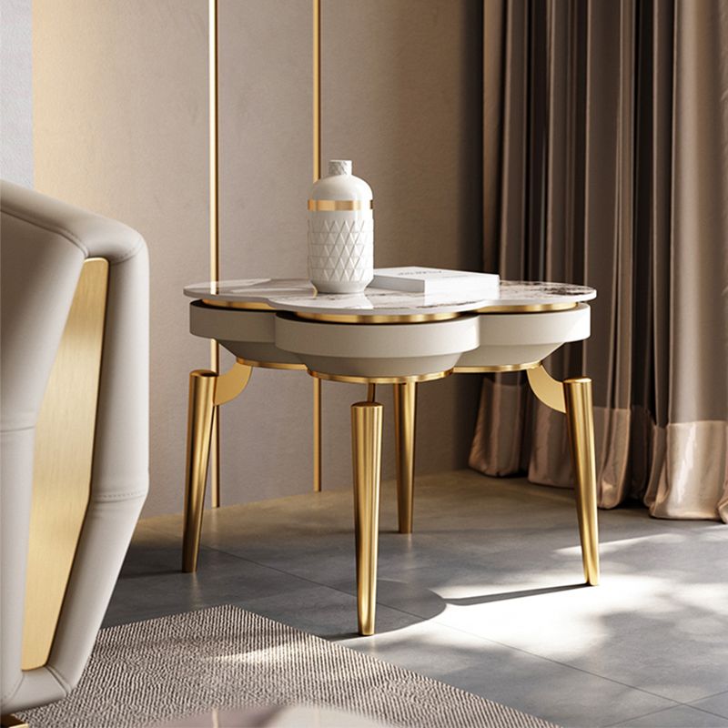 19.7inch Tall Side Table 4 Legs Base Type Slate  Nesting Tables