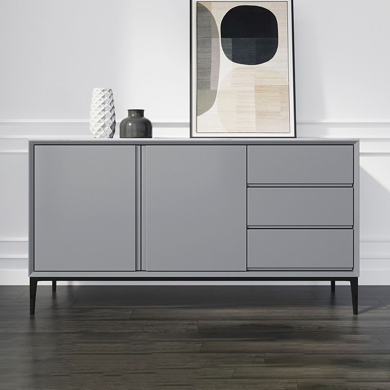 Glam Sideboard buffet 3 cassetti e 2 mobili porte a buffet sideboard
