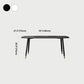 Metal Modern Rectangular Dining Table Sintered Stone Table for Kitchen and Dining Room Clearhalo ' dining_table' 'Dining Tables & Seating' 'Dining Tables' 'furn' 'furn_dining_table' 'Furniture' 'furniture_dining_table' 'Kitchen & Dining Furniture' 'kitchen&dining_furn' 'kitchen' 'kitchen_dining_table' 1200x1200_36b3e1ed-5187-497f-bc78-fdc97a6ccf60