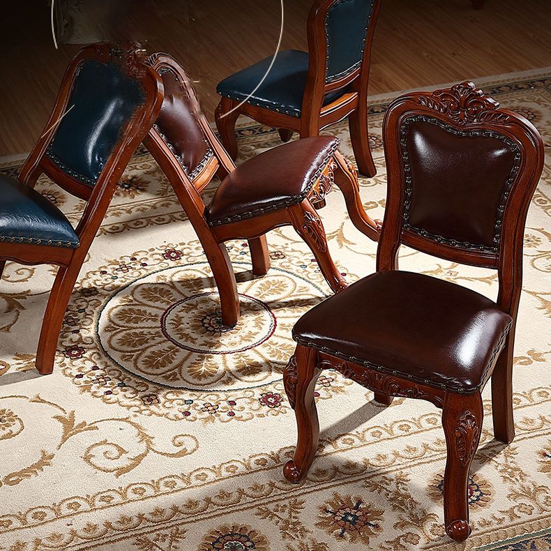 Victoria Style Solid Wood Dining Chair Kitchen Open Back Side Chairs Clearhalo ' kitchen&dining_furn' 'Dining Chairs' 'Dining Tables & Seating' 'dining_chair' 'furn' 'furn_dining_chair' 'Furniture' 'furniture_dining_chair' 'Kitchen & Dining Furniture' 'kitchen' 1200x1200_36b47b4a-1fb5-468a-bde2-cb4cc5c29f29