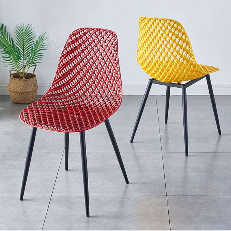 Contemporary Kitchen Chair Dining Armless Side Chair with Metal Legs Clearhalo ' kitchen&dining_furn' 'Dining Chairs' 'Dining Tables & Seating' 'dining_chair' 'Furniture' 'furniture_dining_chair' 'Kitchen & Dining Furniture' 'kitchen' 1200x1200_36b47fea-3eb0-4fc3-8a55-6e67da066d82