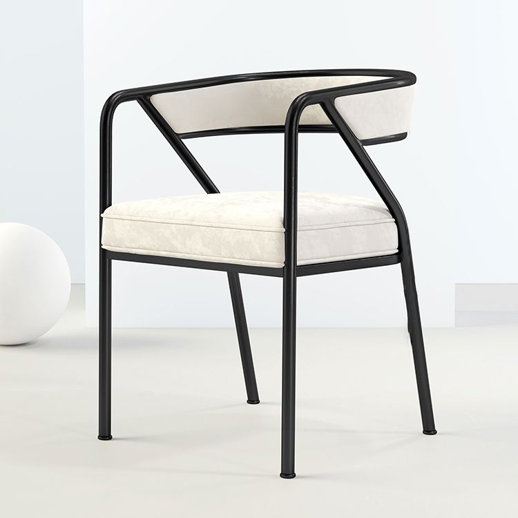 Flannel Scandinavian Restaurant Arm Chair Open Multi-color Dining Chair Clearhalo ' kitchen&dining_furn' 'Dining Chairs' 'Dining Tables & Seating' 'dining_chair' 'furn' 'furn_dining_chair' 'Furniture' 'furniture_dining_chair' 'Kitchen & Dining Furniture' 'kitchen' 1200x1200_36b68d4e-29c8-4598-8dcf-bf5857e288f5