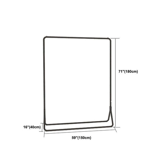 Zeitgenössischer Metallhalle Hanging Rail Eingangskit in Schwarz