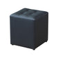 Modern Water Cube Stain Resistant Solid Color Leather Indoor Pouf