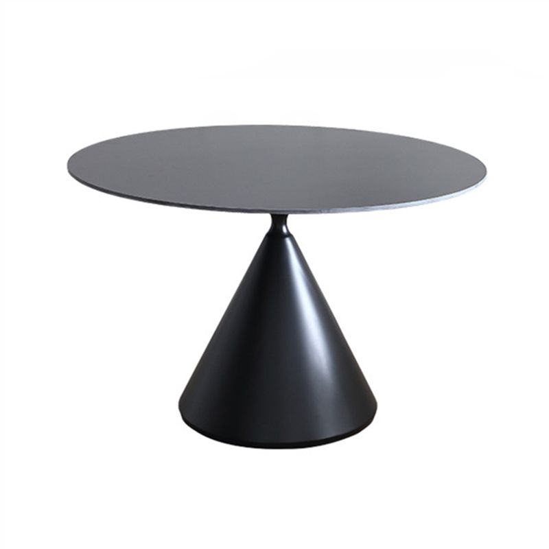 Modern Stone Pedestal Dining Table Matte Finish Round Table for Kitchen Clearhalo 'Dining Tables & Seating' 'Dining Tables' 'dining_table' 'furn' 'furn_dining_table' 'Furniture' 'furniture_dining_table' 'Kitchen & Dining Furniture' 'kitchen' 'kitchen_dining_table' 1200x1200_36b851c8-7456-4573-8747-e545e03d3cd6