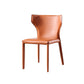 Wingback Side Chair Contemporary Leather Indoor-Outdoor Dining Chair