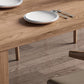 Set da pranzo moderno Tavolo da pranzo rettangolare in legno di pino da 1/4/5/7 pezzi per sala da pranzo