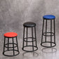Taburete de barra de asiento circular taburete de bar de estilo industrial para comedor