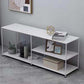 Industrial Metal TV Media Stand Open Shelving TV Stand Console Clearhalo 'furn' 'furn_tv_stands_entertainment_centers' 'Furniture' 'Living Room Furniture' 'TV Stands & Entertainment Centers' 'TV Stands & Media Storage Furniture' 'tv_stands_entertainment_centers' 1200x1200_36bb9992-2d3e-4220-9323-6ed3ab44f02b