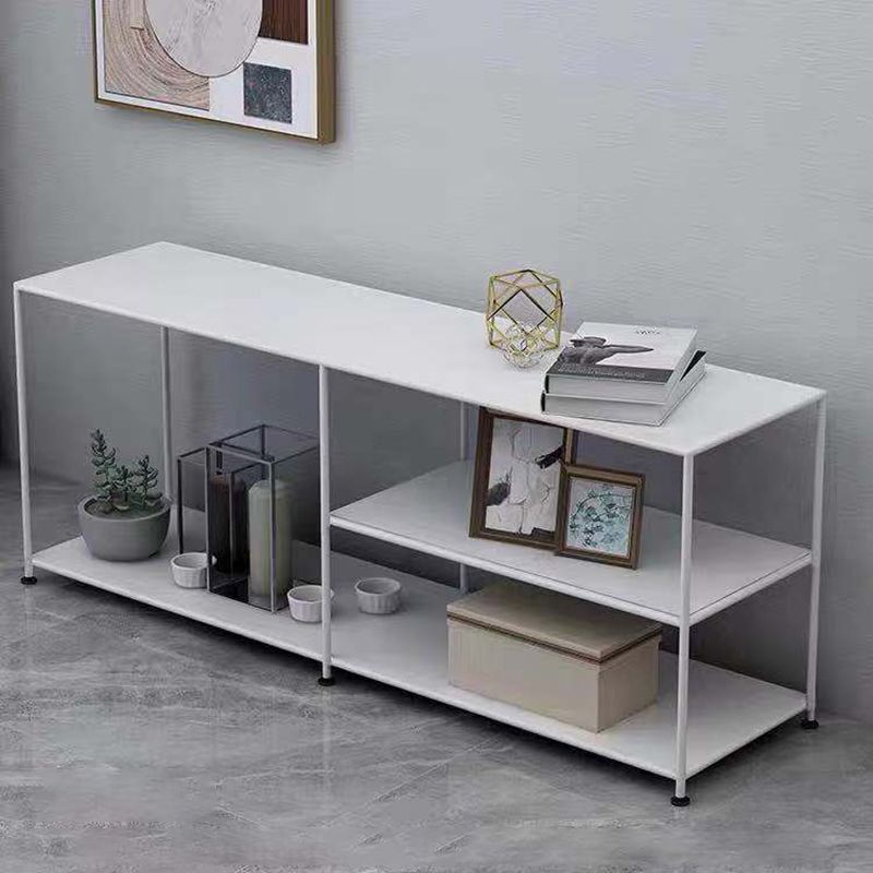 Industrial Metal TV Media Stand Open Shelving TV Stand Console Clearhalo 'furn' 'furn_tv_stands_entertainment_centers' 'Furniture' 'Living Room Furniture' 'TV Stands & Entertainment Centers' 'TV Stands & Media Storage Furniture' 'tv_stands_entertainment_centers' 1200x1200_36bb9992-2d3e-4220-9323-6ed3ab44f02b