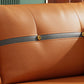 32" Wide Glam Sleeper Sofa Leather Pillow Included Foldable Sleeper Sofa