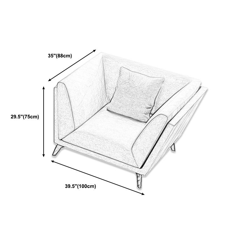 Modern Faux Leather Flared Arm Sofa and Sectional for Living Room and Bedroom Clearhalo 'furn' 'furn_sectionals' 'Furniture' 'furniture_sectionals' 'kitchen' 'kitchen_sectionals' 'Living Room Furniture' 'Sectionals' 1200x1200_36c1da03-3e59-462d-a087-597ffa82213f