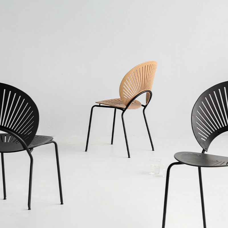 Industrial Style Metal Chair Dining Armless Open Back Chairs for Kitchen Clearhalo 'Dining Chairs' 'Dining Tables & Seating' 'dining_chair' 'furn' 'furn_dining_chair' 'Furniture' 'furniture_dining_chair' 'Kitchen & Dining Furniture' 1200x1200_36c3b7db-625c-4749-b904-b79ce39c5895