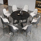 Glam Round Sintered Stone Dining Table Standard Kitchen Dining Table with Double Pedestal Base Clearhalo ' dining_table' 'Dining Tables & Seating' 'Dining Tables' 'furn' 'furn_dining_table' 'Furniture' 'furniture_dining_table' 'Kitchen & Dining Furniture' 'kitchen&dining_furn' 'kitchen' 'kitchen_dining_table' 1200x1200_36c41f5c-ed26-4544-969b-efbd2c043f5a