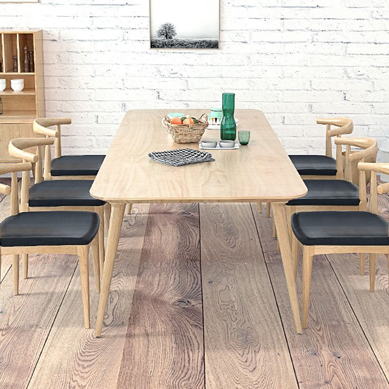 Modern Wood Office Desk Rectangular Shape Task Desk con 4 patas para el hogar