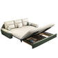 Convertible Sofa Bed Flared Arm Sofa with Pillows with Storage