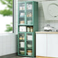 Green Bambus Buffet Server mit einstellbarem Regal Modern Dining Server