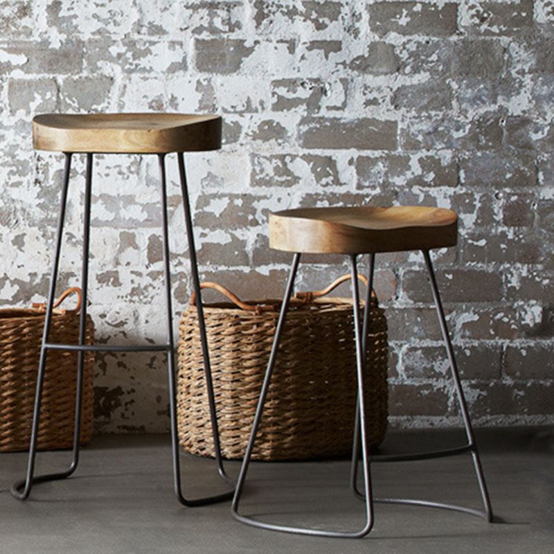 Modern Style Iron Bar Stool with Footrest Kitchen Casual Bar Stool Clearhalo 'Bar Furniture' 'Bar Stools' 'bar_stools' 'furn' 'furn_bar_stools' 'furniture_bar_stools' 'Kitchen & Dining Furniture' 'kitchen&dining_furn' 'kitchen' 'kitchen_furn' Furniture' 1200x1200_36c5d578-7351-4768-b3c5-98707a474193